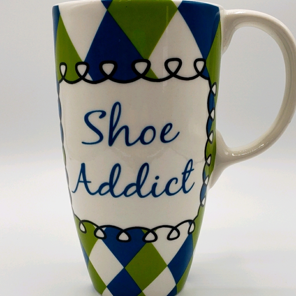 Shoe addict tall Latte Mug by Cypress